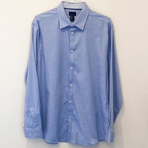 H&M Premium Cotton Dress Shirt Blue Size XLarge